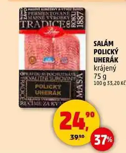 Penny Market SALÁM POLICKÝ UHERÁK krájený, 75 g nabídka