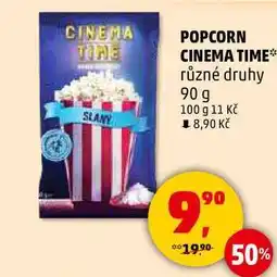 Penny Market POPCORN CINEMA TIME různé druhy, 90 g nabídka