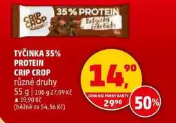 Penny Market TYČINKA 35% PROTEIN CRIP CROP různé druhy, 55 g nabídka