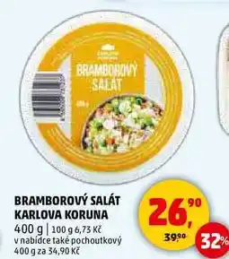 Penny Market BRAMBOROVÝ SALÁT KARLOVA KORUNA, 400 g nabídka