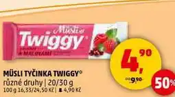 Penny Market MÜSLI TYČINKA TWIGGY různé druhy, 20/30 g nabídka