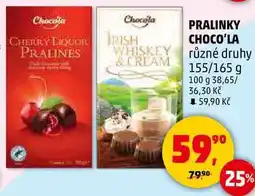 Penny Market PRALINKY CHOCO'LA různé druhy, 155/165 g nabídka