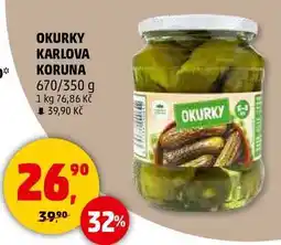 Penny Market OKURKY KARLOVA KORUNA, 670/350 g nabídka