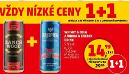 Penny Market WHISKY & COLA A VODKA & ENERGY DRINK 5% alk., 0,33 l nabídka