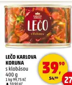 Penny Market LEČO KARLOVA KORUNA s klobásou, 400 g nabídka