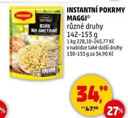 Penny Market INSTANTNÍ POKRMY MAGGI různé druhy, 142-153 g nabídka