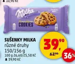 Penny Market SUŠENKY MILKA různé druhy, 150/156 g nabídka