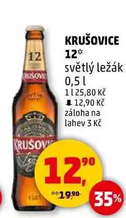 Penny Market KRUŠOVICE 12 světlý ležák, 0,5 l nabídka