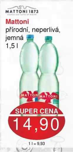 PLUS JIP MATTONI přírodní, neperlivá, jemná nabídka