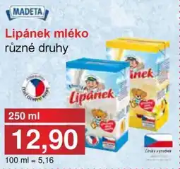 PLUS JIP MADETA Lipánek mléko nabídka