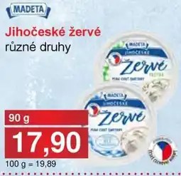 PLUS JIP MADETA Jihočeské žervé nabídka