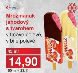 PLUS JIP Mrož nanuk jahodový s tvarohem nabídka