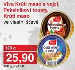 PLUS JIP Viva Krůtí maso s vejci, Pekelníkovi tousty, Krůtí maso nabídka