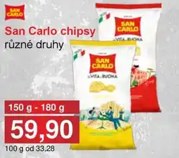 PLUS JIP San Carlo chipsy nabídka