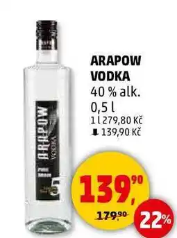 Penny Market ARAPOW VODKA 40% alk., 0,5 l nabídka
