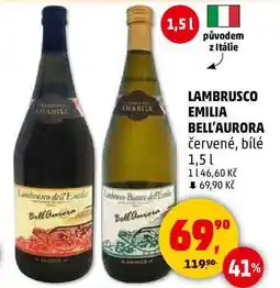 Penny Market LAMBRUSCO EMILIA BELL'AURORA červené, 1,5 l nabídka