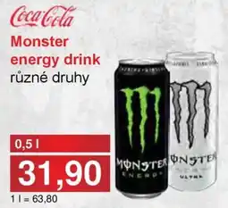 PLUS JIP Monster energy drink nabídka
