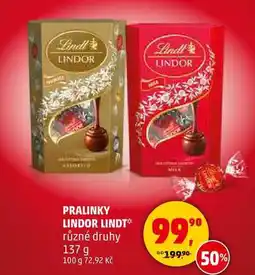 Penny Market LINDOR LINDT, 137 g nabídka