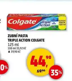 Penny Market Colgate Triple Action Zubní pasta, 125 ml nabídka