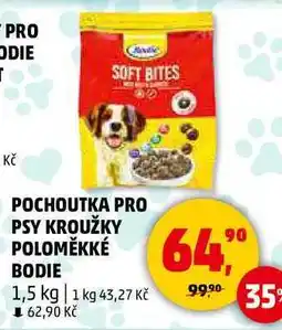 Penny Market POCHOUTKA PRO PSY KROUŽKY POLOMĚKKÉ BODIE, 1,5 kg nabídka
