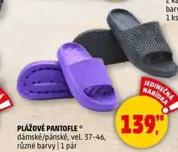 Penny Market PLÁŽOVÉ PANTOFLE dámské/pánské, vel. 37-46, různé barvy, 1 pár nabídka