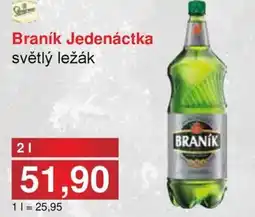 PLUS JIP Braník Jedenáctka světlý ležák nabídka