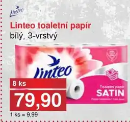 PLUS JIP Linteo toaletní papír bílý, 3-vrstvý nabídka