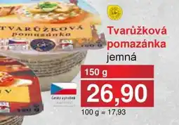 PLUS JIP Tvarůžková pomazánka jemná nabídka