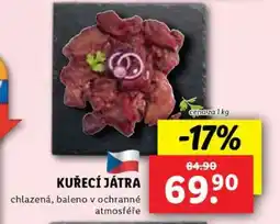 Lidl Kuřecí játra nabídka