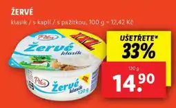 Lidl Žervé klasik nabídka