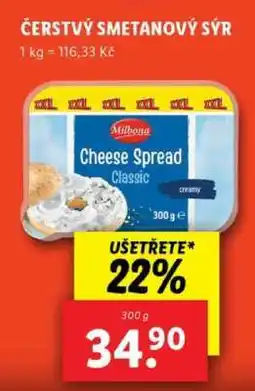 Lidl Čerstvý smetanový sýr nabídka