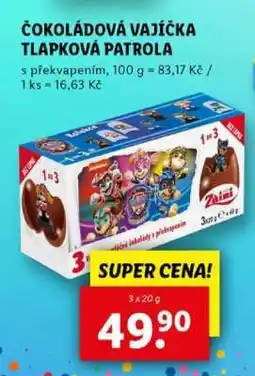 Lidl Čokoládová vajíčka Tlapková patrola nabídka
