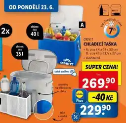 Lidl CRIVIT CHLADICÍ TAŠKA nabídka