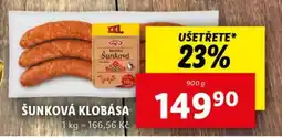 Lidl Šunková klobása nabídka