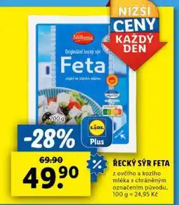 Lidl ŘECKÝ SÝR FETA nabídka