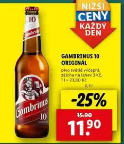 Lidl Gambrinus 10 Originál nabídka