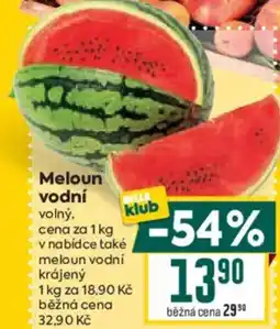 Billa Meloun vodní nabídka