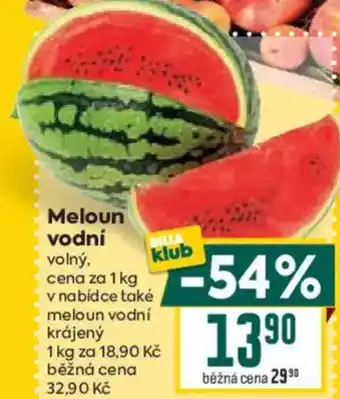 Billa Meloun vodní nabídka