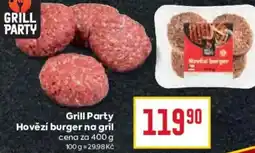 Grill Party Hovězí burger na gril