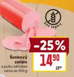 Billa Šunkový salám nabídka