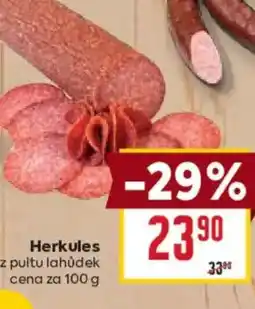 Billa Herkules z pultu lahůdek nabídka