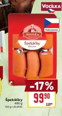 Billa Špekáčky nabídka