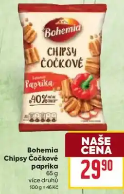 Billa Bohemia Chipsy Čočkové paprika nabídka