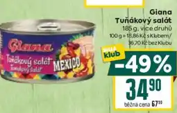 Billa Giana Tuňákový salát nabídka