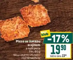 Billa Pizza se šunkou a sýrem z naší pece nabídka
