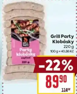 Billa Grill Party Klobásky nabídka