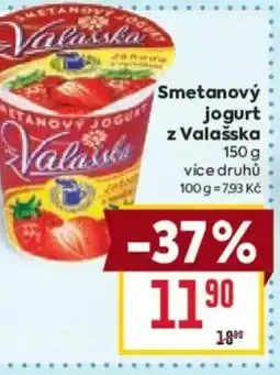 Billa Smetanový jogurt z Valašska nabídka