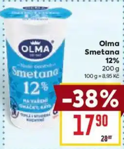 Billa OLMA Smetana 12% nabídka