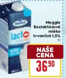 Billa Meggle Bezlaktózové mléko trvanlivé 1,5% nabídka