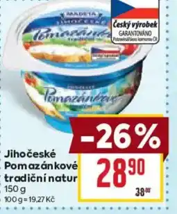 Billa Jihočeské Pomazánkové tradiční natur nabídka